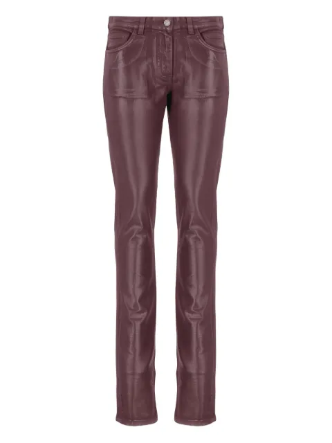 Laneus metallic-effect trousers