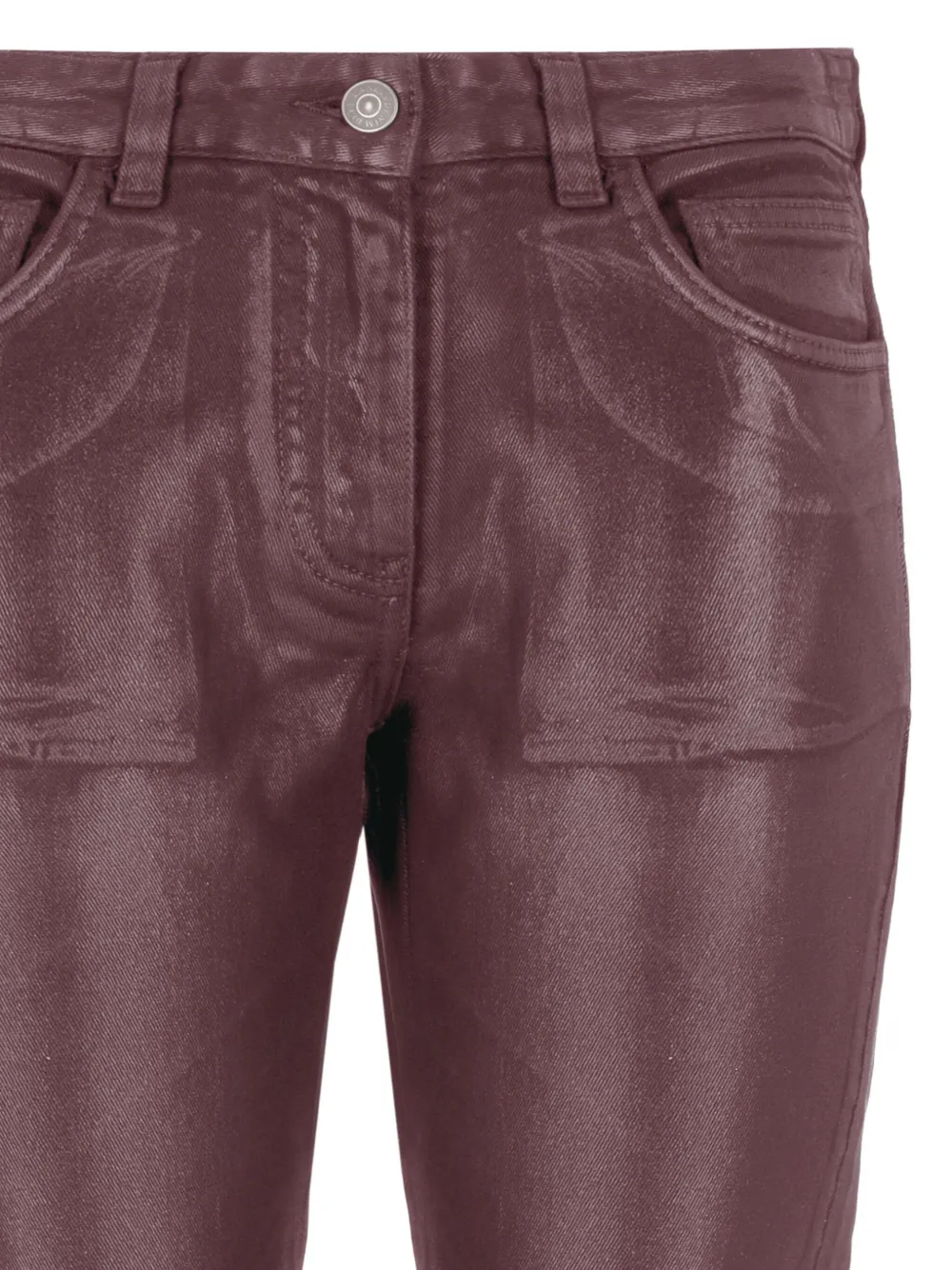 Laneus Metallic broek Rood