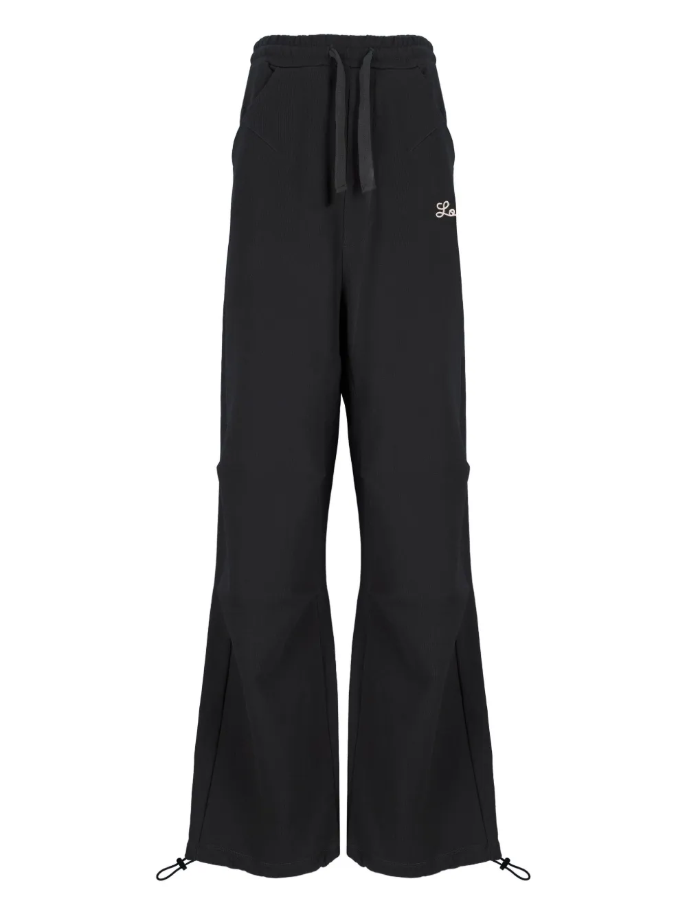 Laneus Drawstring Track Pants In Black