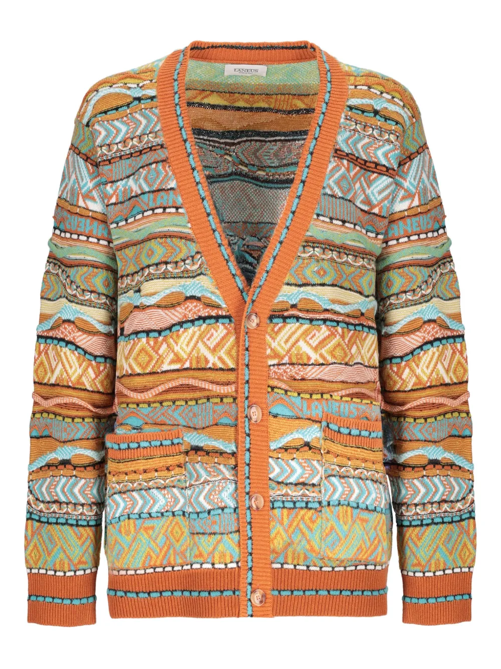 Laneus V-neck cardigan | Orange | Image 1