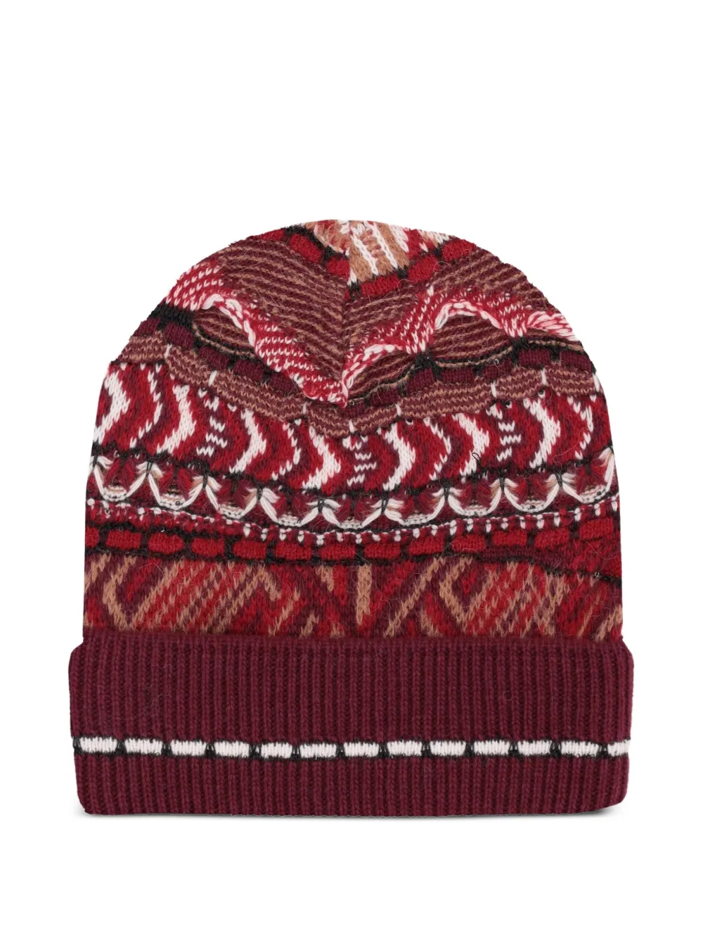 Laneus fairisle-pattern knitted beanie hat | Men | Image 2