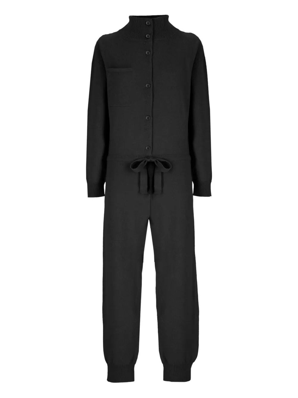 Laneus knitted jumpsuit - ブラック Laneus knitted jumpsuit - ブラック