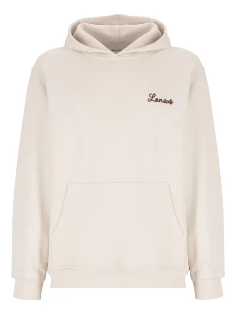 Laneus embroidered-logo hoodie