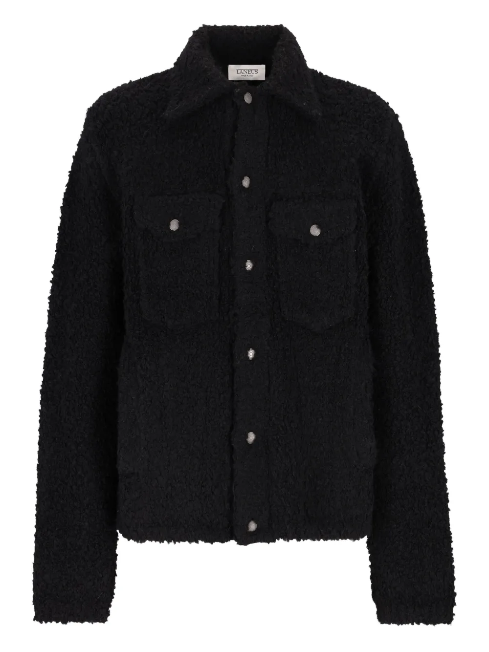 Laneus Knitted Jacket In Black