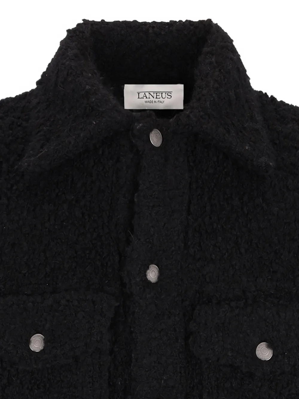 Laneus Knitted Jacket In Black