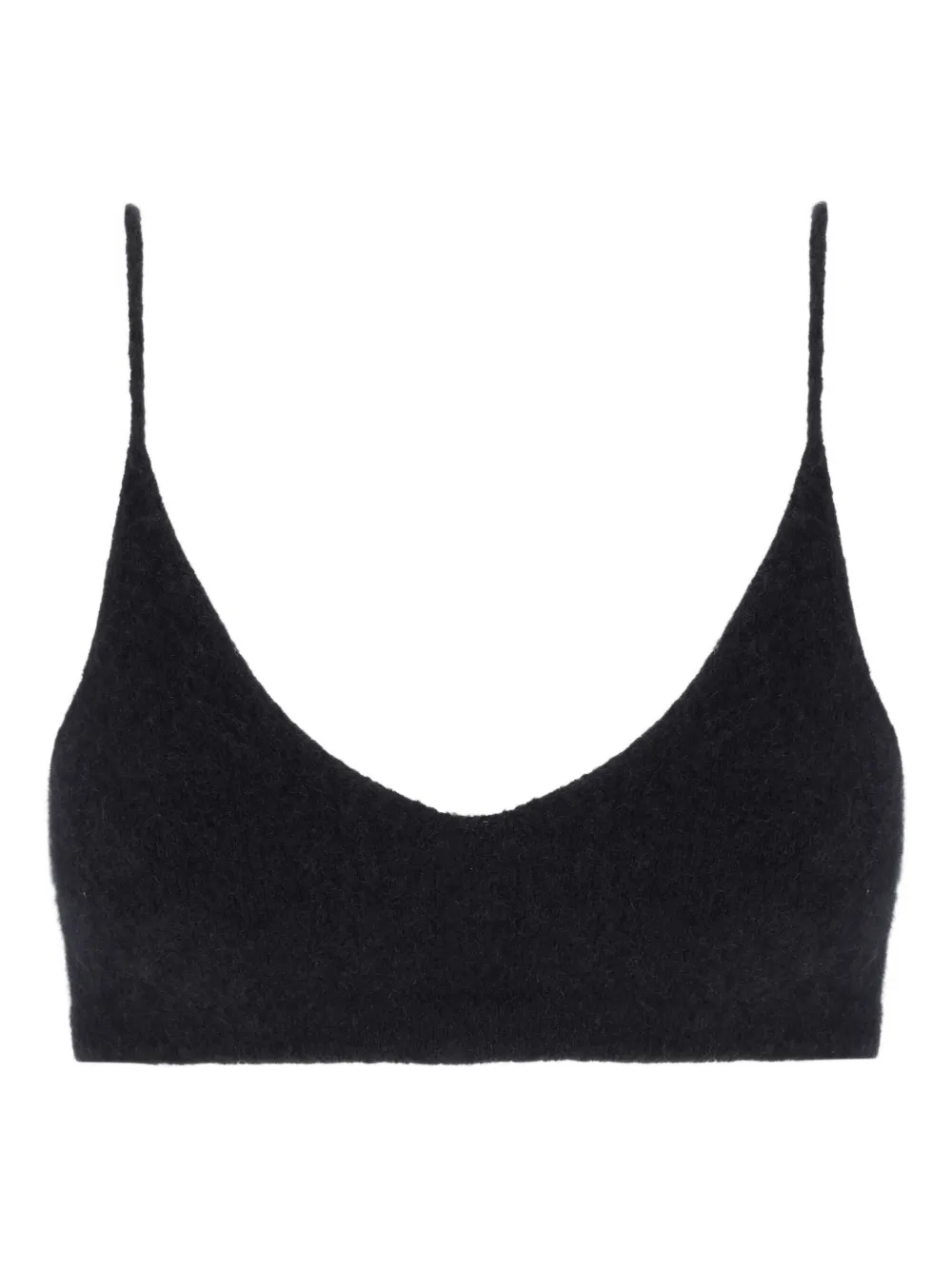 Laneus Knitted Tank Top In Black