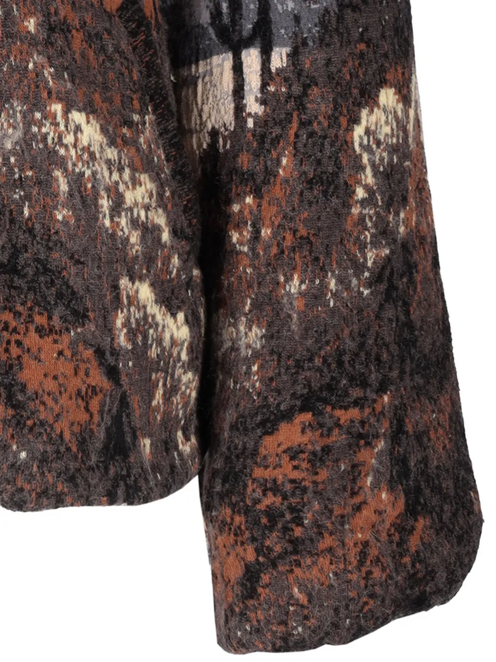 Laneus Gebreid bomberjack Bruin