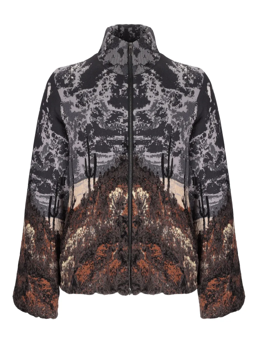 Laneus knitted bomber | Brown | Image 1