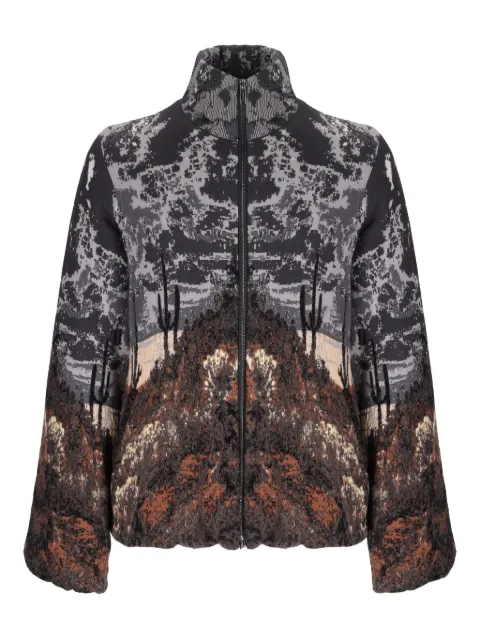 Laneus knitted bomber