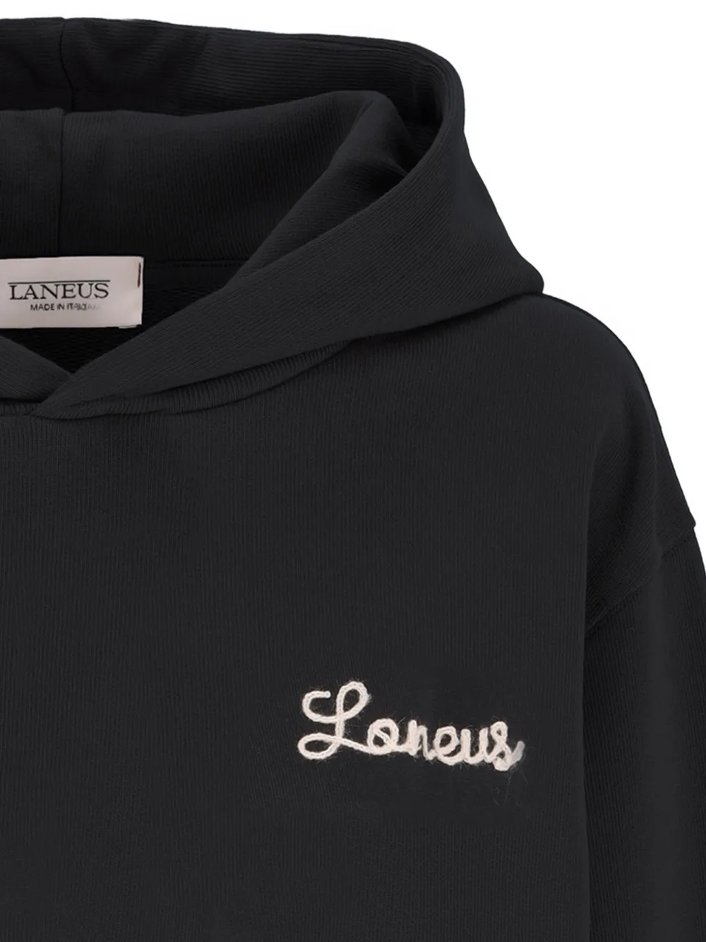 Laneus Hoodie met logo Zwart