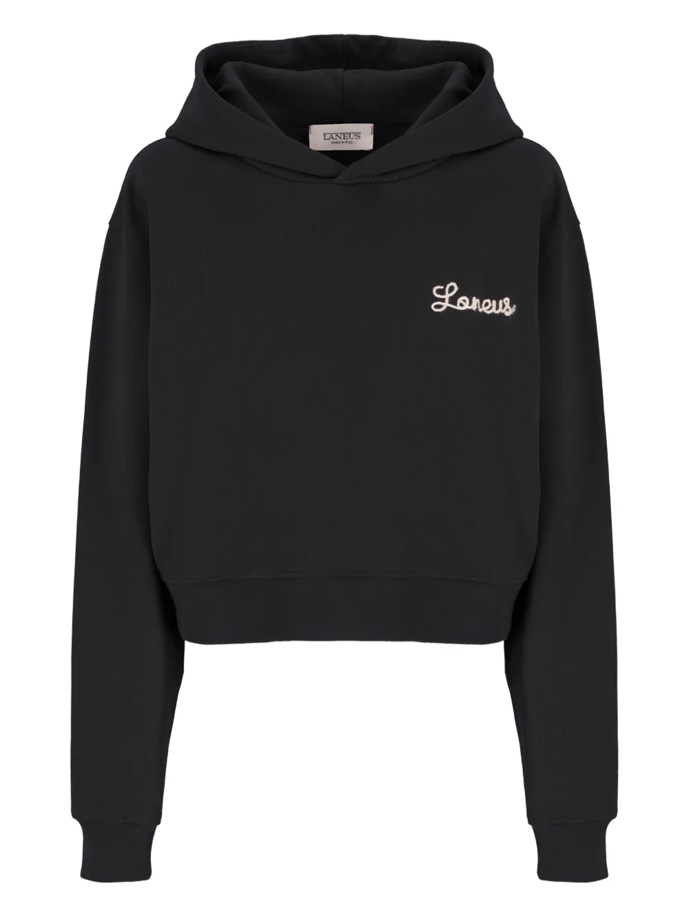 Laneus logo-embellished hoodie | Black | Image 1