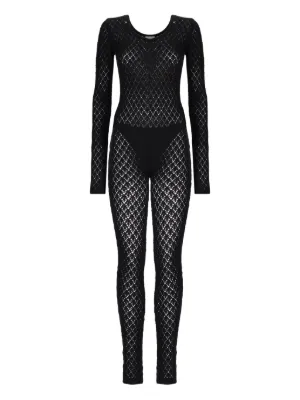 Dolce & Gabbana semi-sheer Lace Jumpsuit | Black | FARFETCH