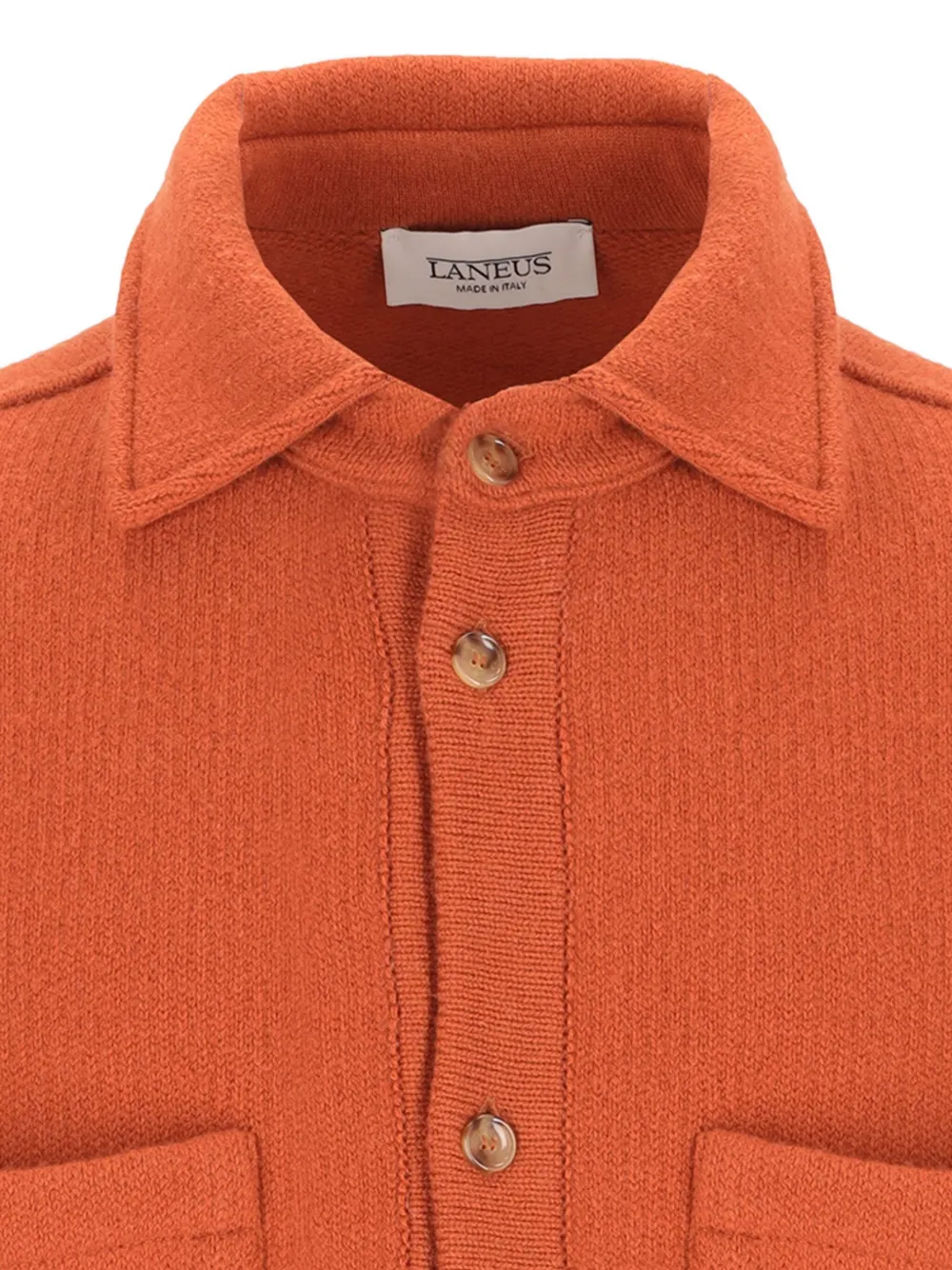 Laneus Shirtjack met geribbelde zak Oranje