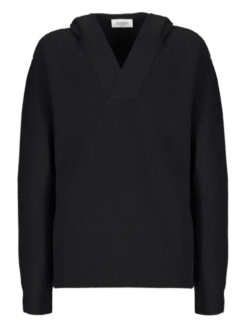 Laneus ribbed hoodie