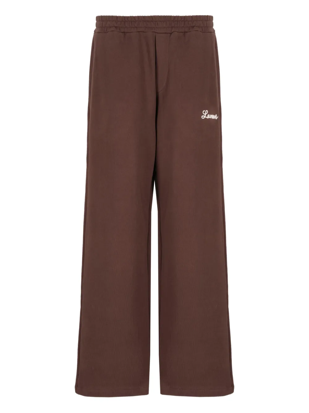 Laneus Elastic-waistband Track Pants In Brown
