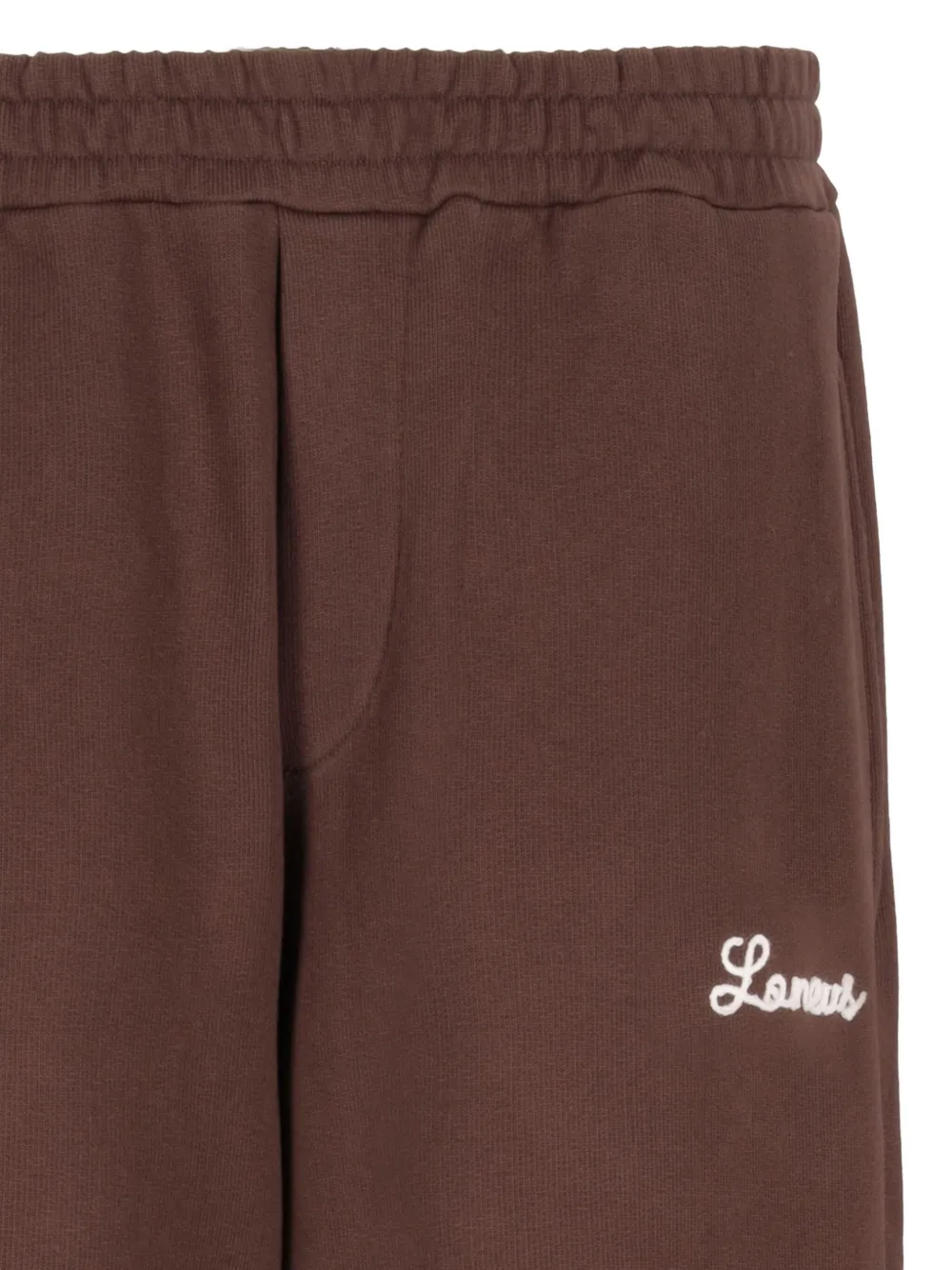 Laneus Elastic-waistband Track Pants In Brown