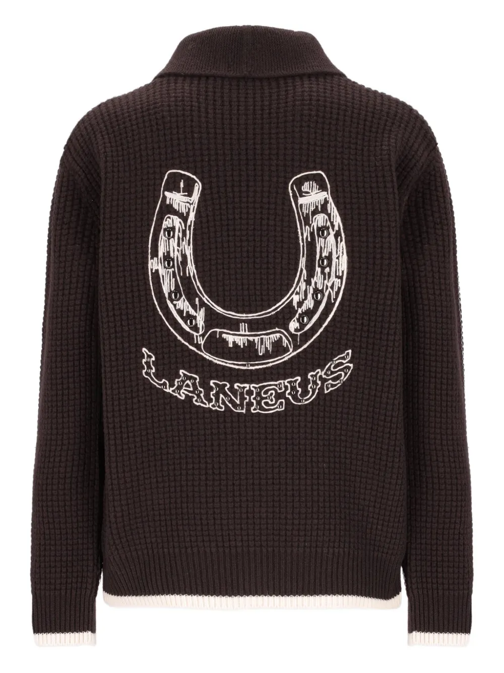 Laneus waffle-knit wool cardigan | Cardigans | Image 2