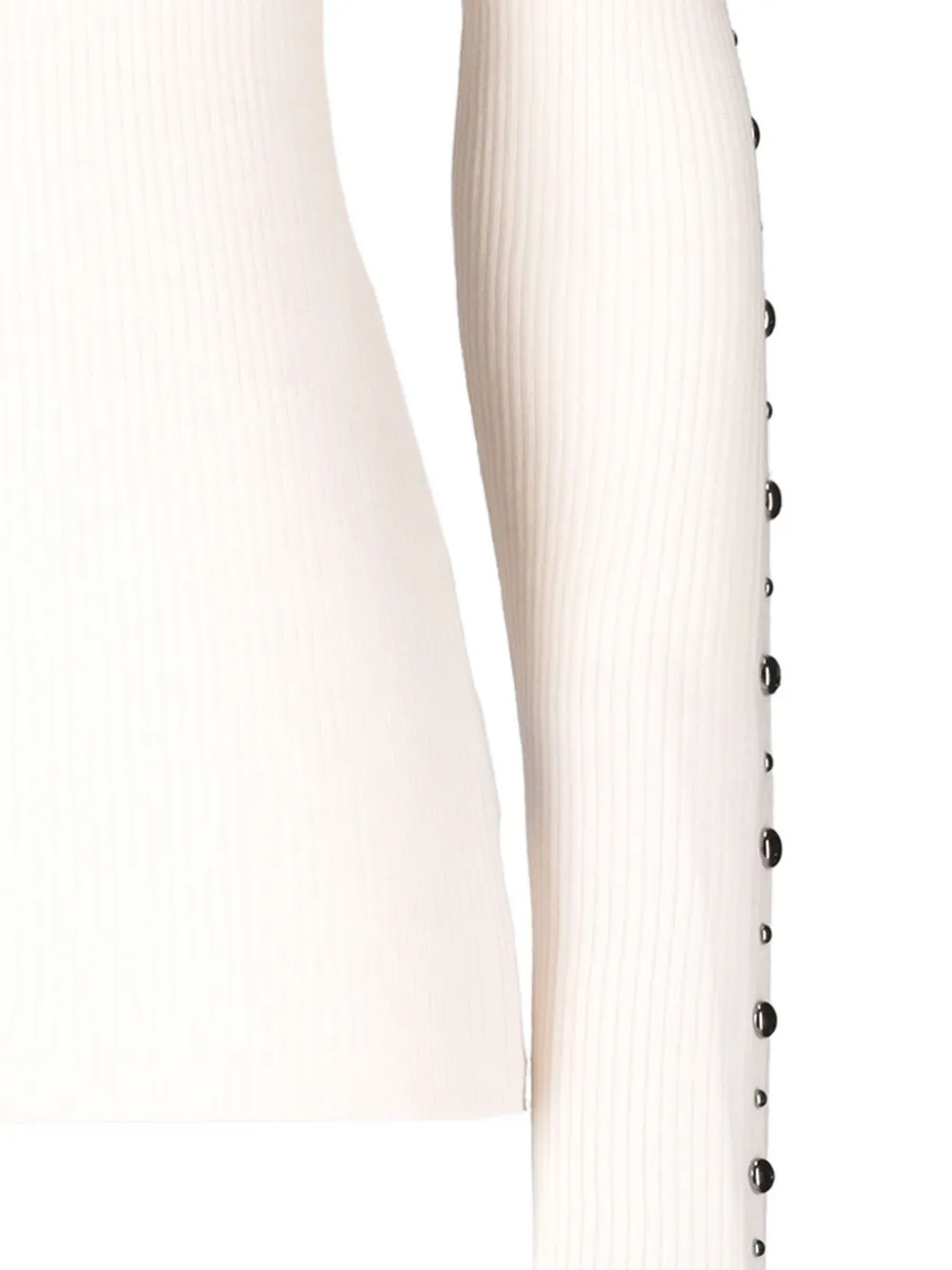 Laneus Geribbelde verfraaide top Beige