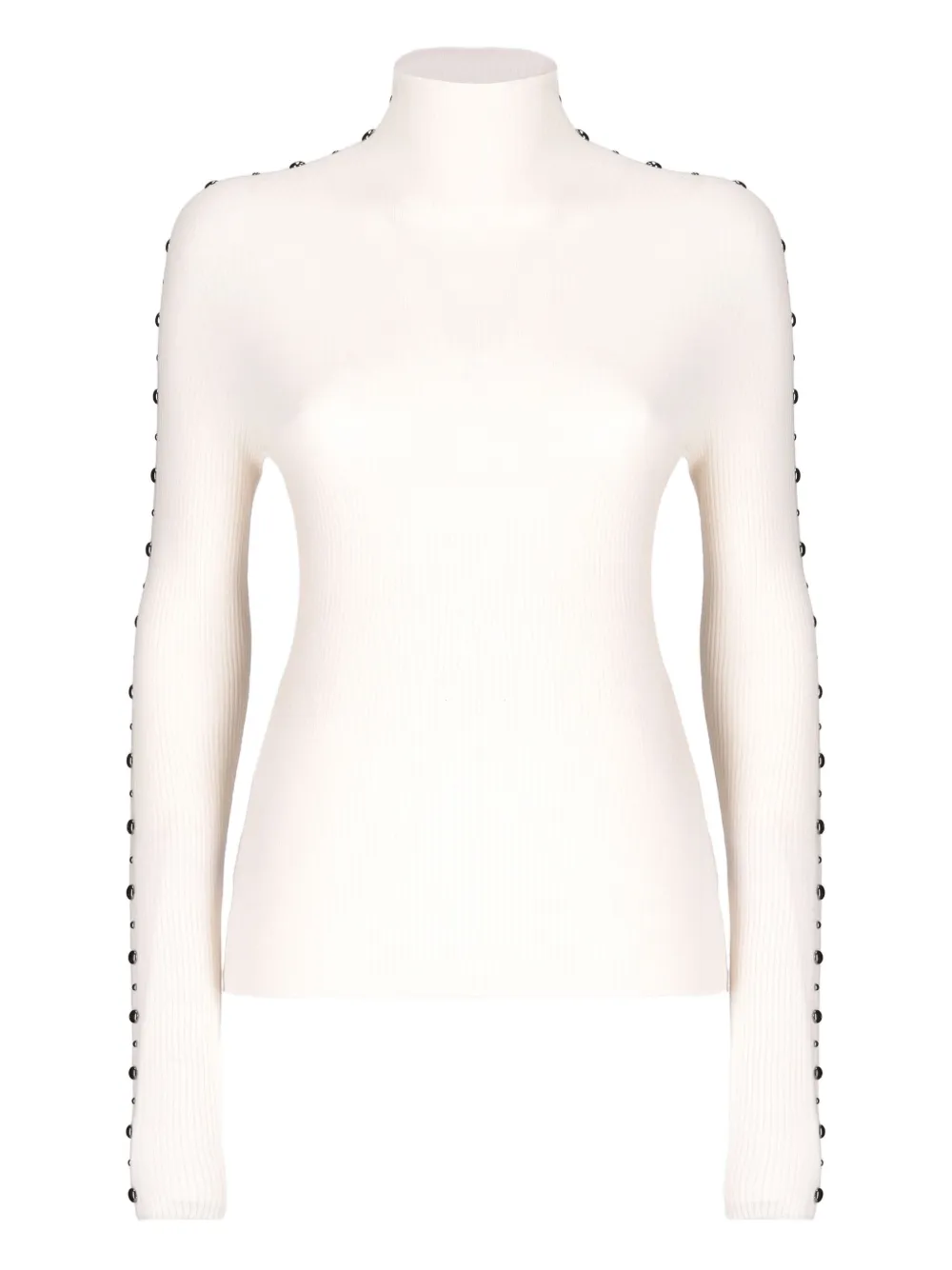Laneus ribbed embellished top | Neutrals | Image 1