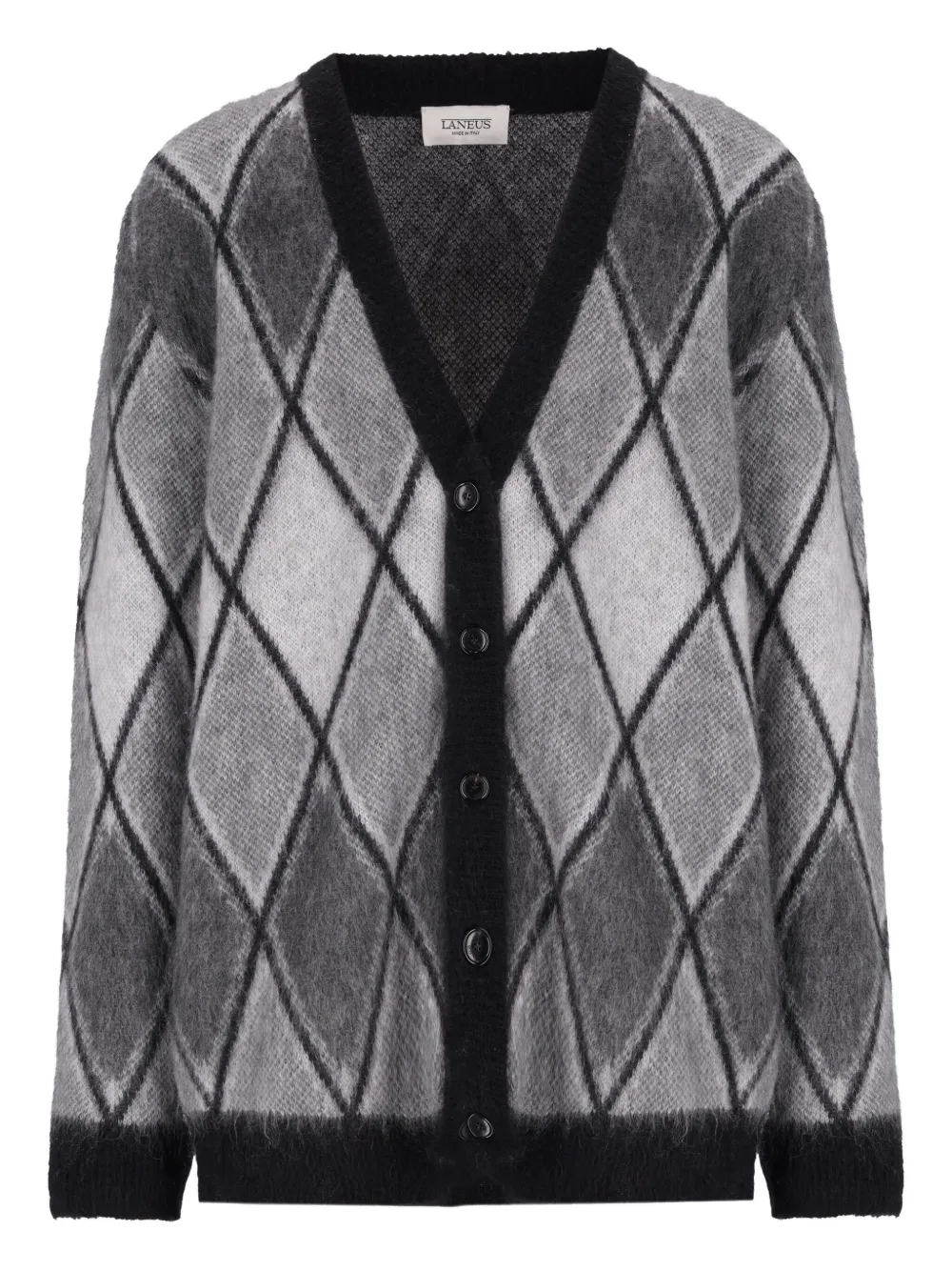 Laneus Diamond-pattern Cardigan In Multi