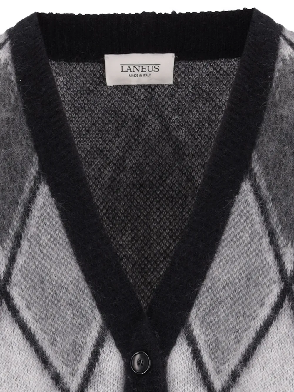 Laneus Diamond-pattern Cardigan In Multi