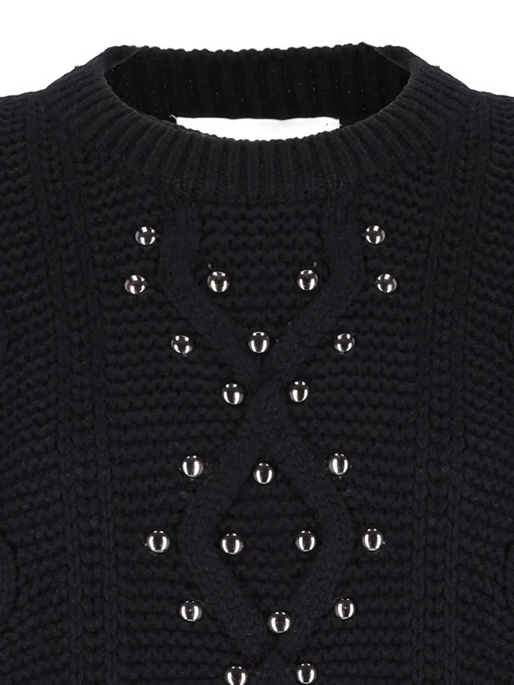 Laneus Stud-embellishment Sweater In Black