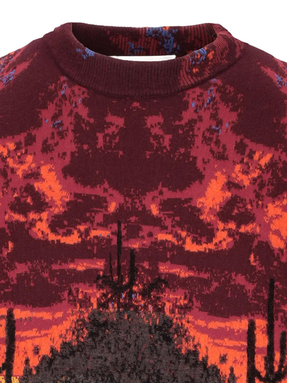 Laneus Trui met ronde hals Rood