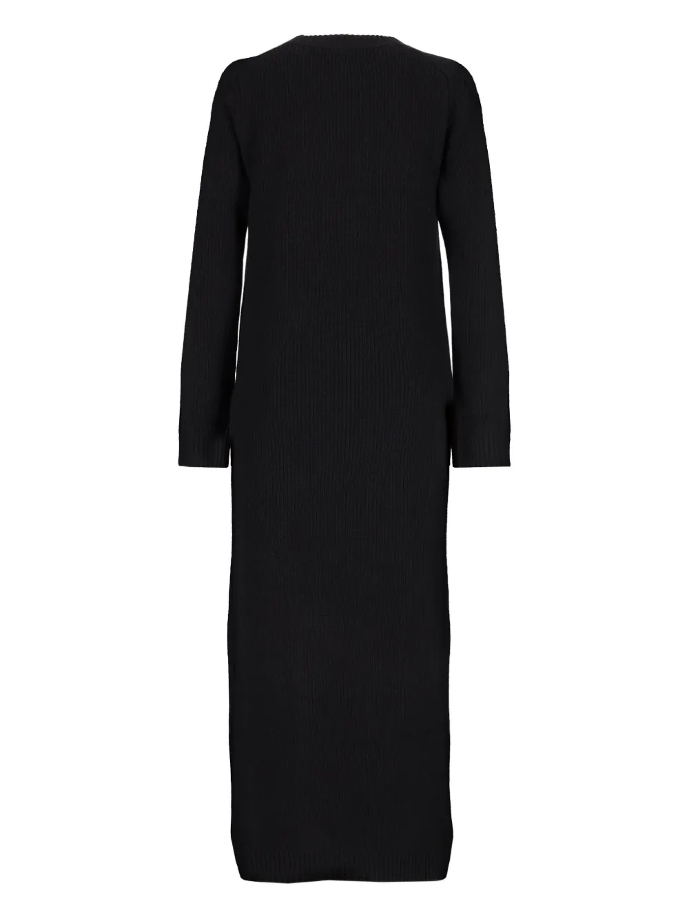 Laneus knitted midi dress - Zwart