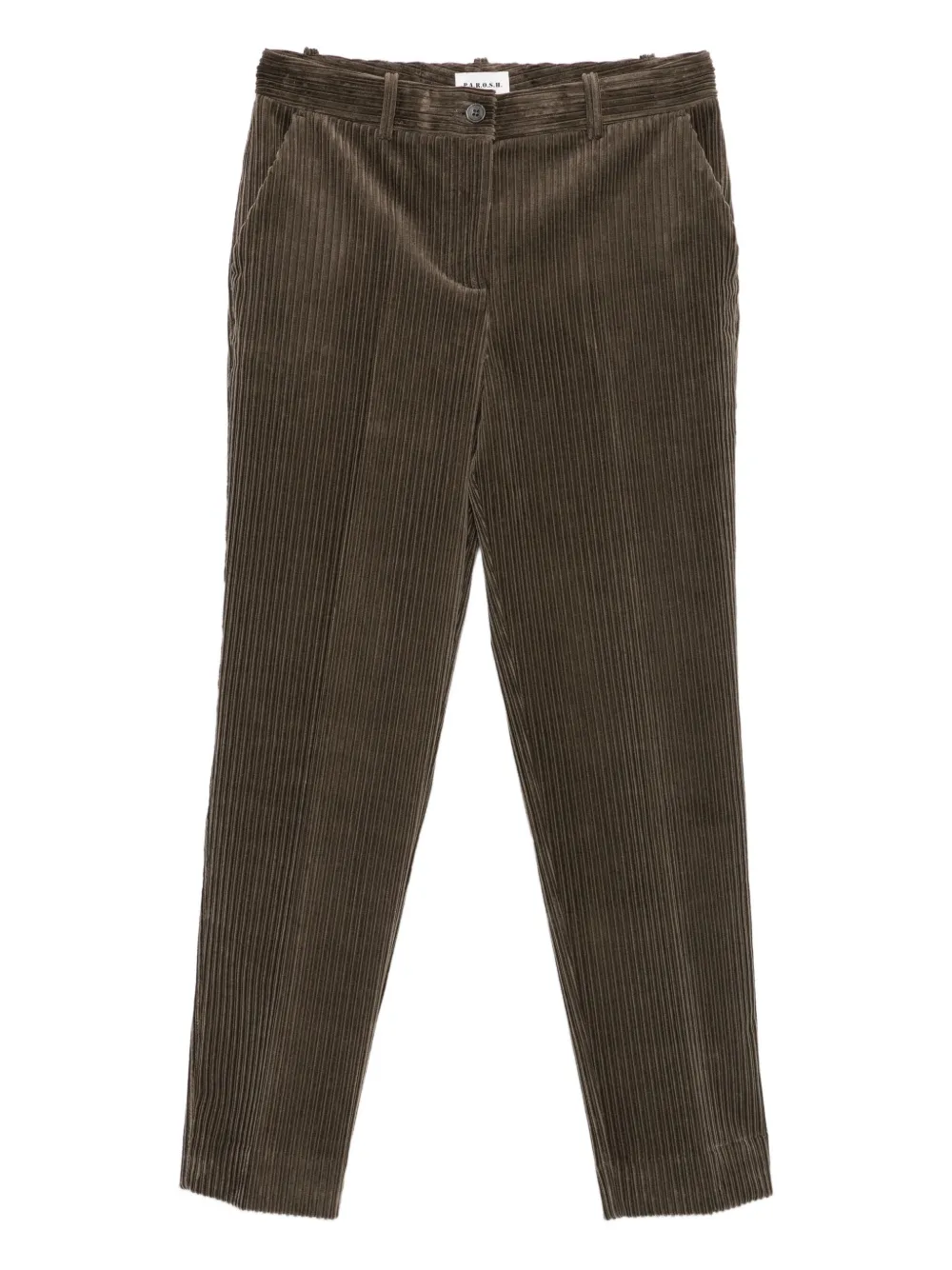 P.A.R.O.S.H. Ribfluwelen broek Groen