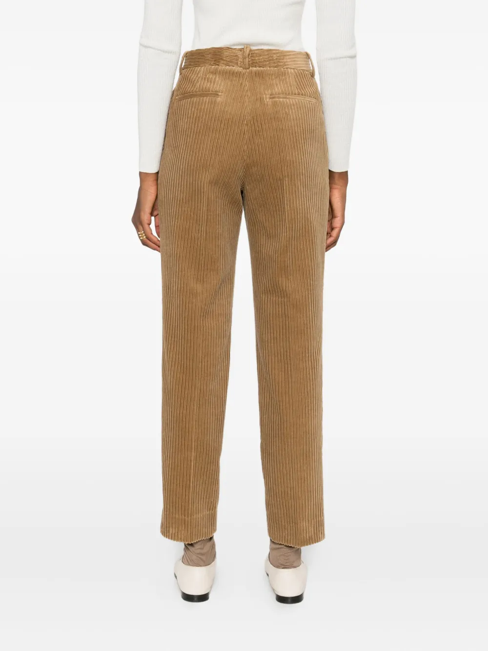 P.A.R.O.S.H. Ribfluwelen broek Bruin