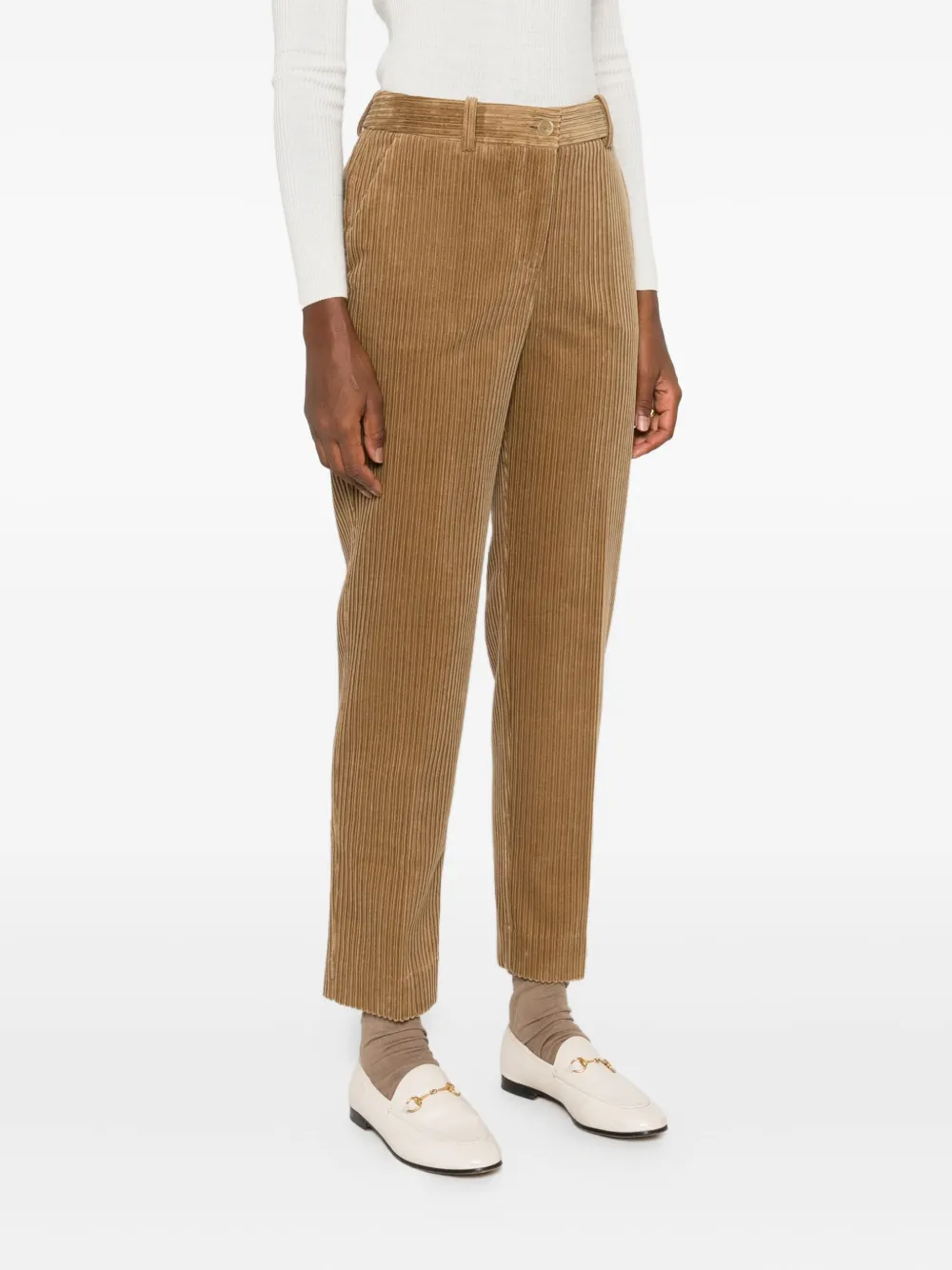 P.A.R.O.S.H. Ribfluwelen broek Bruin