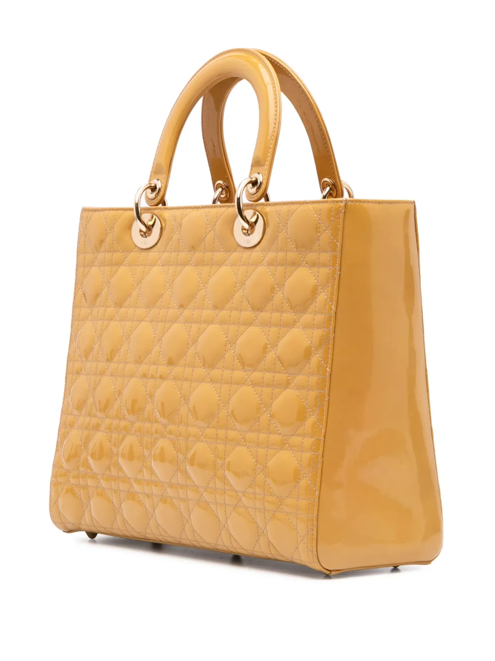 Christian Dior Pre-Owned شنطة 'لاردج باتينت كاناج ليدي ديور' بحمالة كتف 2012 | كلاسيكيات | Image 2