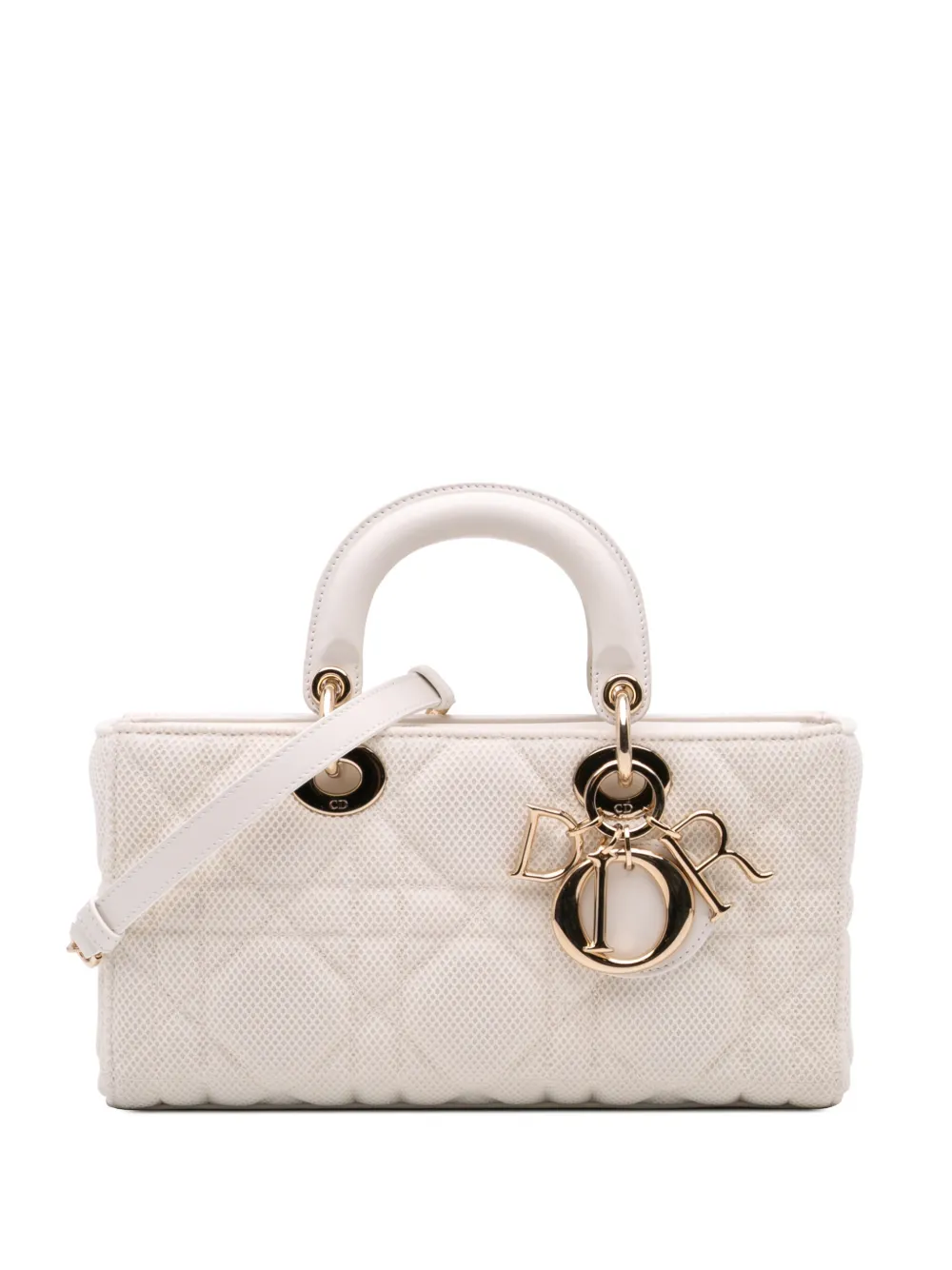 Christian Dior Pre-Owned 2021 ミディアム テクニカルファブリック マクロカナージュ レディ D ジョイ Christian Dior Pre-Owned 2021 ミディアム テクニカルファブリック マクロカナージュ レディ D ジョイ