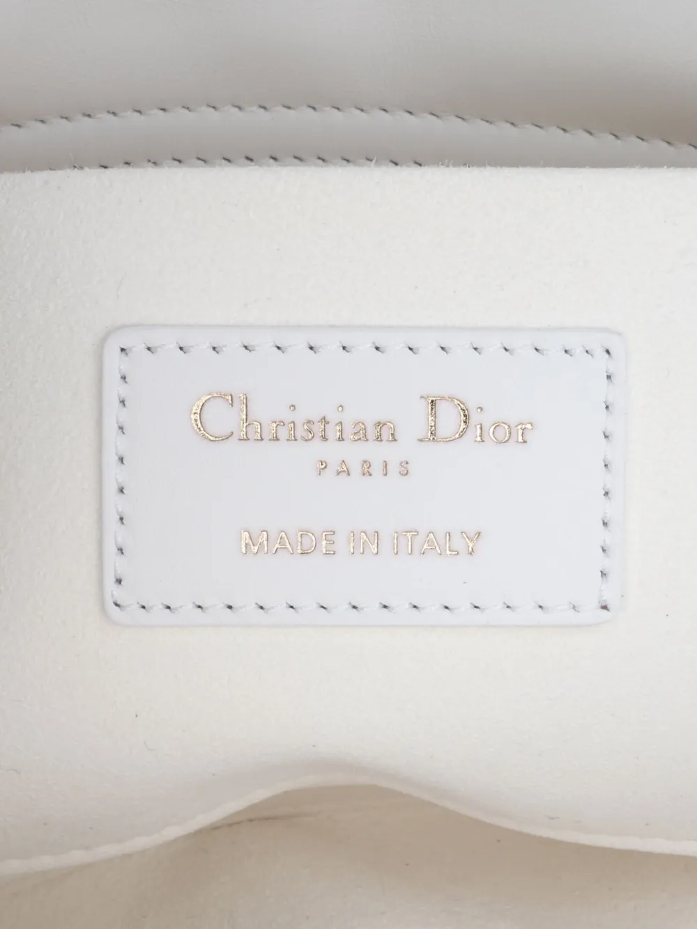 Pre-owned Dior 2021 Medium Technical Fabric Macrocannage Lady D Joy Satchel In White