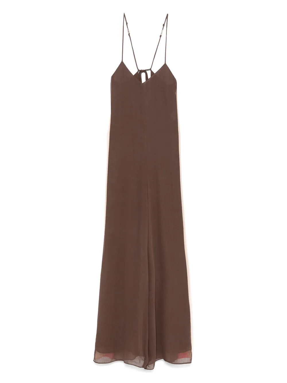 Patrizia Pepe stripe-detailing jumpsuit | Brown | Image 1