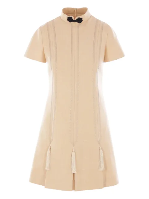 Valentino Garavani tasselled embroidered mini dress