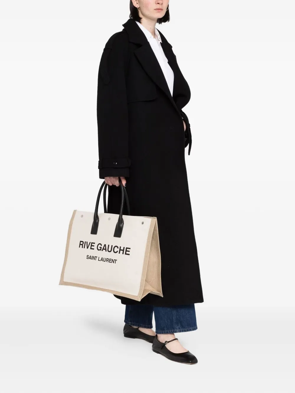 Saint Laurent logo-print canvas tote bag | Image 2