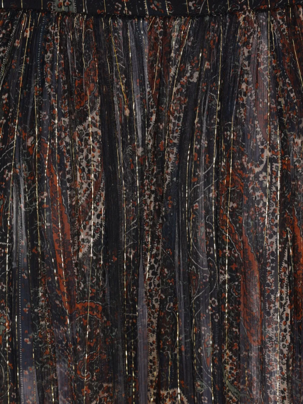 Saint Laurent geplooide rok Bruin
