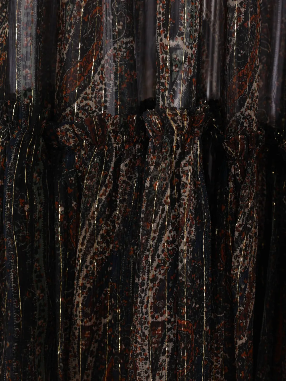 Saint Laurent geplooide rok Bruin