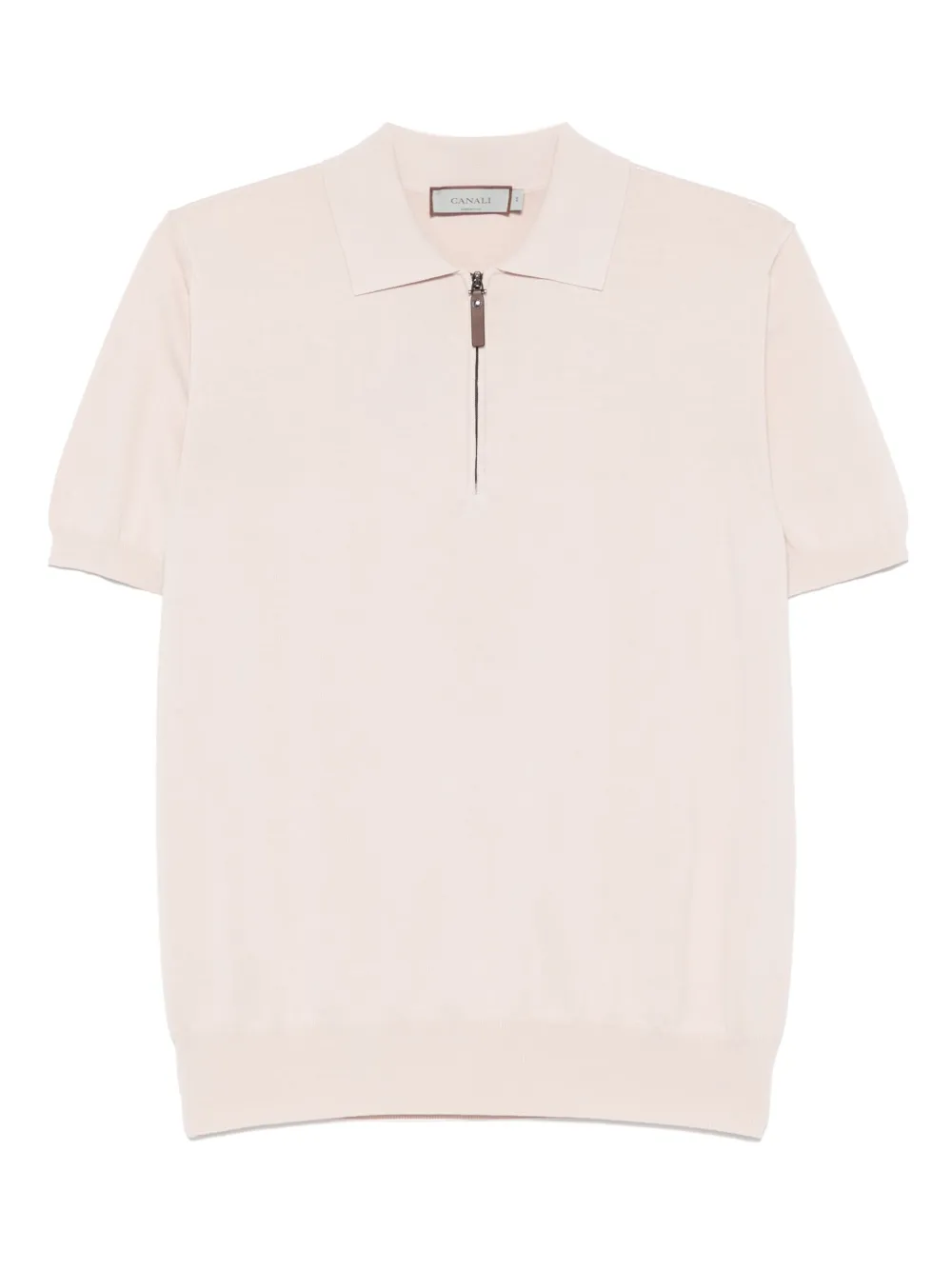 Canali playera tipo polo con cierre | rosado | Image 1