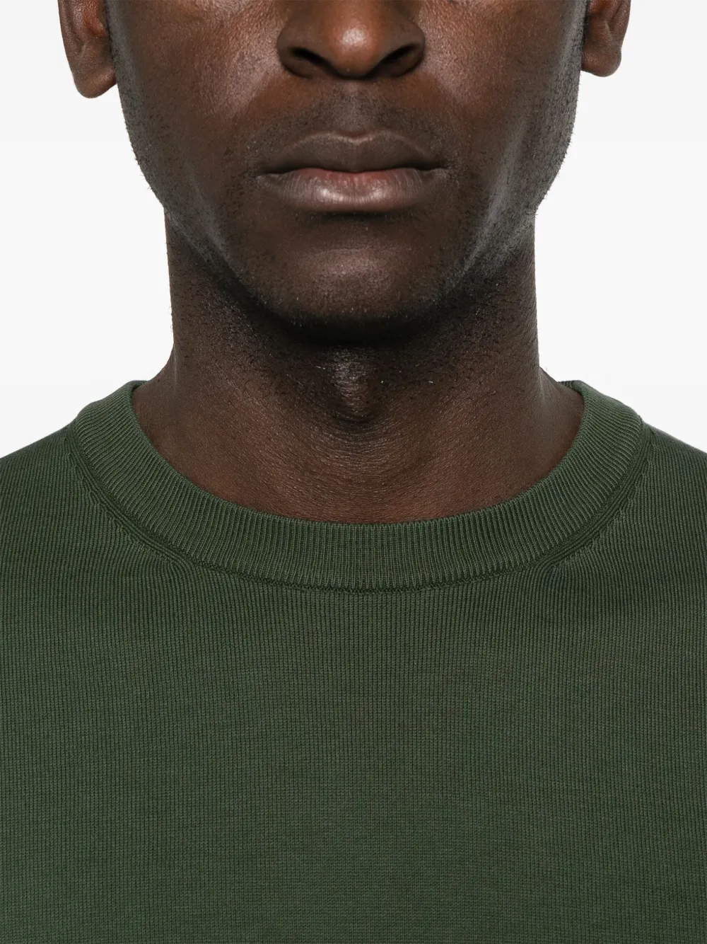 Canali Fijngebreid T-shirt Groen