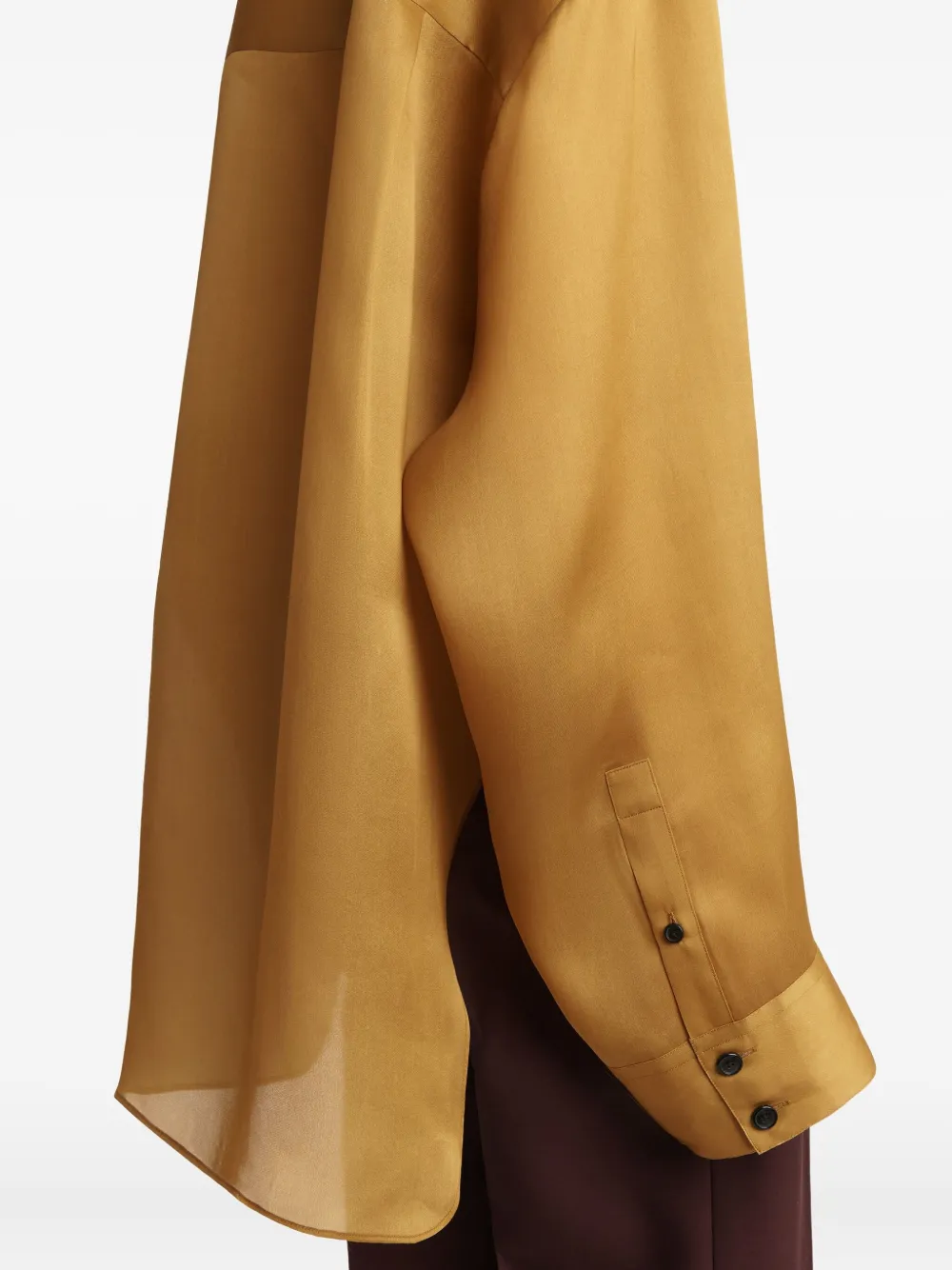 Khaite Matteo Top In Dijon In Gold