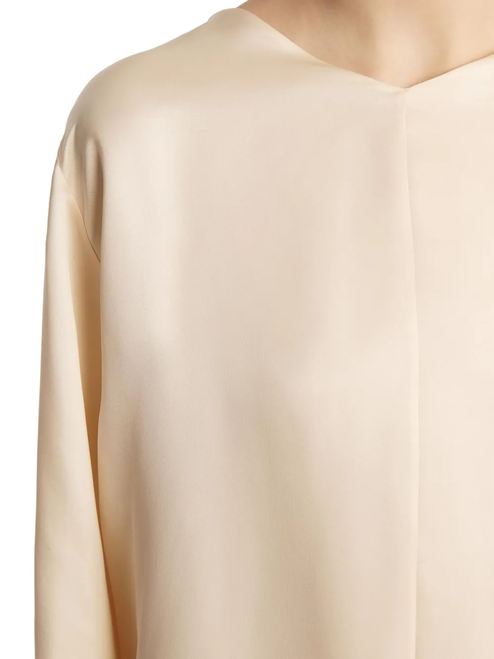 Khaite Durion Tie-back Blouse In Multi