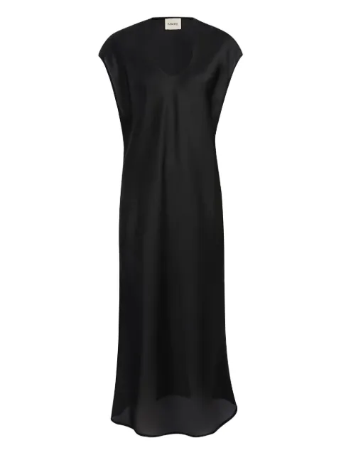 KHAITE scoop-neck midi dress