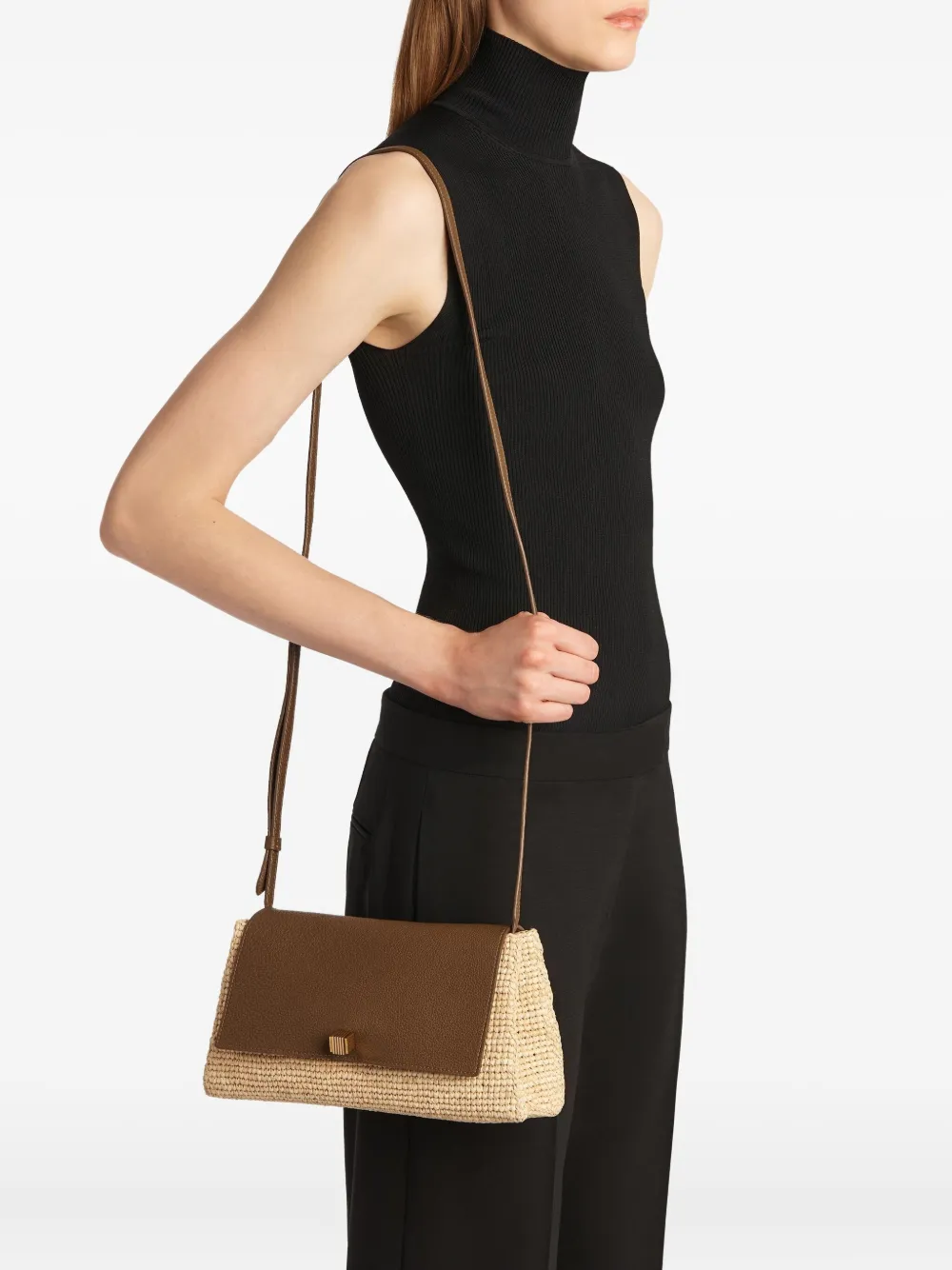 Khaite Audrey Cross Body Bag In Gold