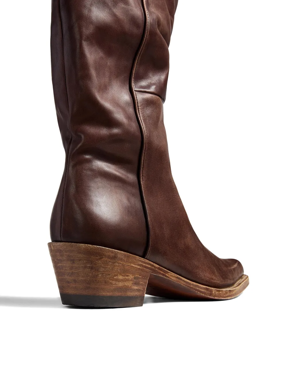 Khaite 35mm Clive Pointed-toe Boots In Brown