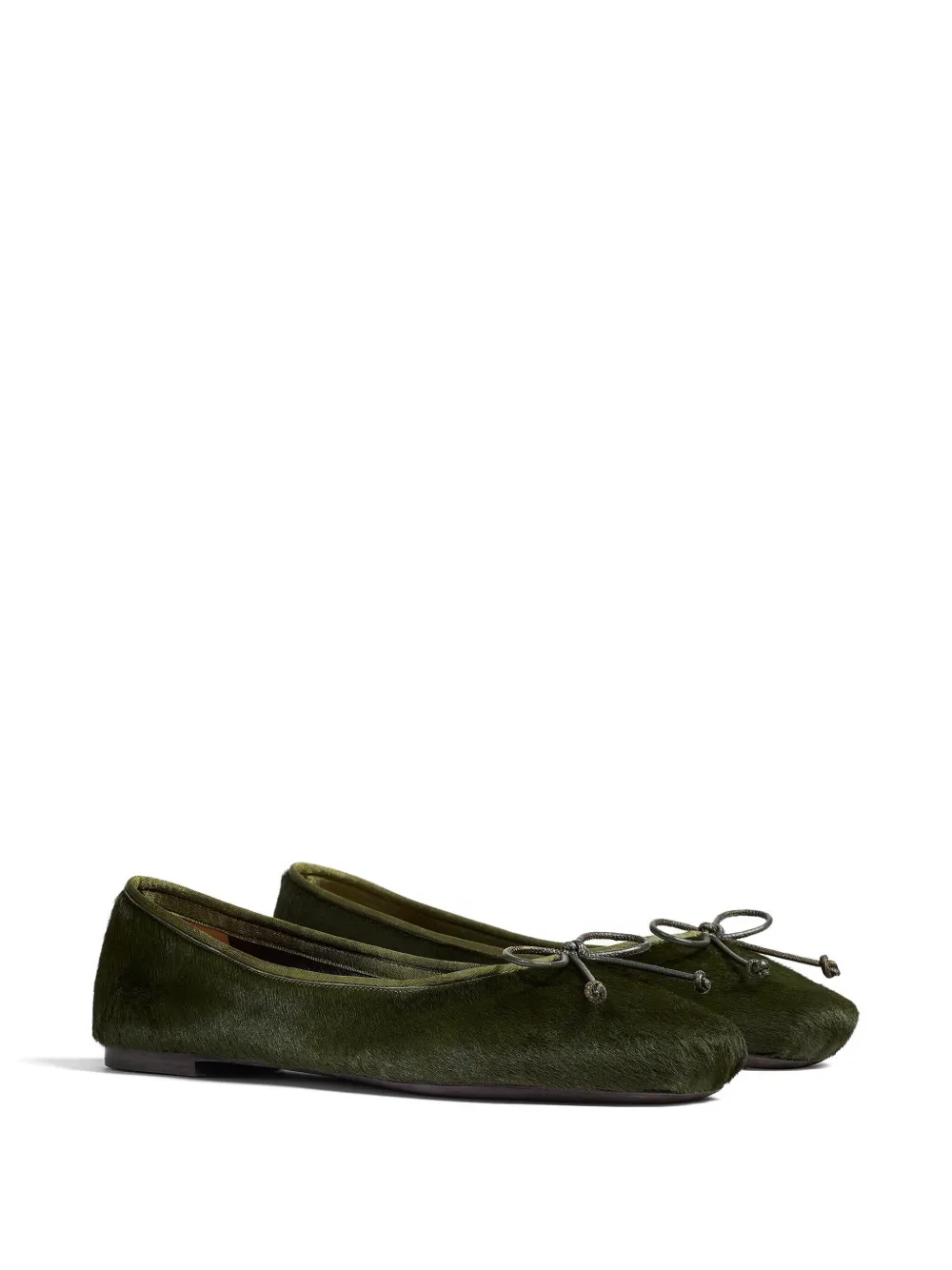 KHAITE Ballerina's met strik - Groen