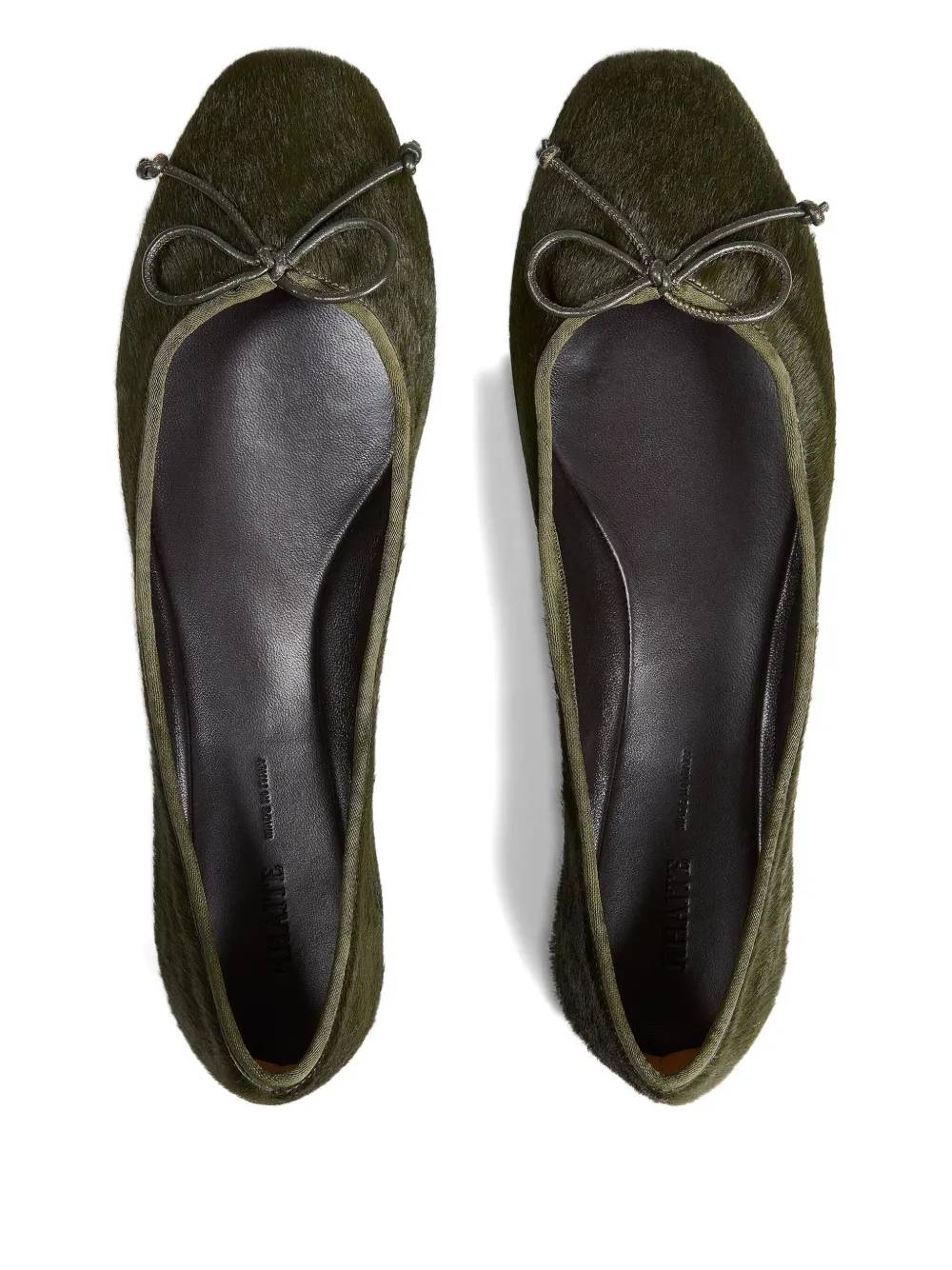 KHAITE Ballerina's met strik Groen