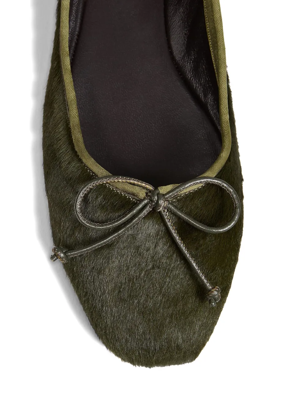 KHAITE Ballerina's met strik Groen