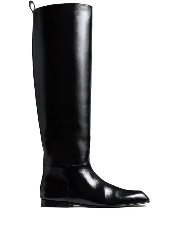 Khaite Colt Knee High Boots in Black